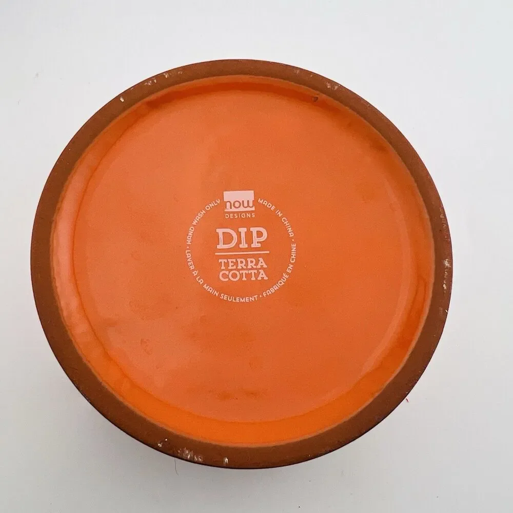 Dip by Now Designs Glazed Terracotta Decorative Measuring  Set 1, 1/2 & 1/4 Cup